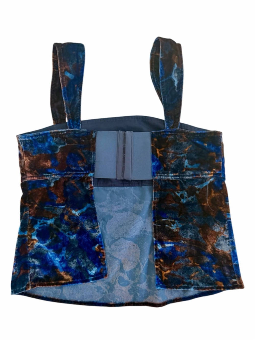 PILCRO Velvet Flyaway Top Boho Chic Feminine Small - Picture 5 of 8